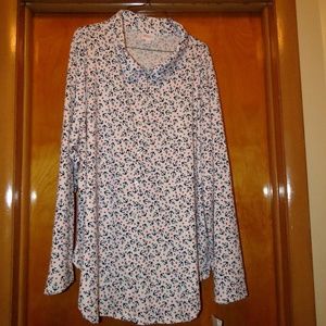 Lularoe Anchor Button Up Dress Valentina Top 3XL